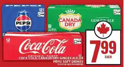 Food Basics Coca-Cola, Canada Dry Ginger Ale or Pepsi Soft Drinks offer