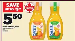 Independent City Market OASIS ORANGE JUICE offer