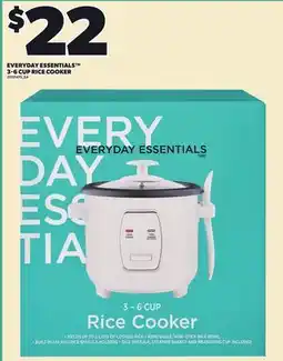 Independent City Market EVERYDAY ESSENTIALS 3-6 CUP RICE COOKER offer