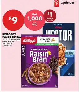 Independent City Market KELLOGG'S JUMBO CEREAL, 825 G-1.05 KG offer