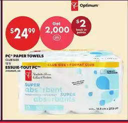 Independent City Market PC PAPER TOWELS, CLUB SIZE, 12'S offer