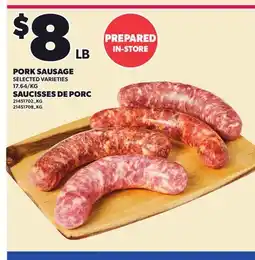 Independent City Market PORK SAUSAGE offer