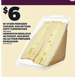 Independent City Market IN-STORE PREPARED CHICKEN, EGG OR TUNA SOFTY SANDWICHES, 180/184 G offer