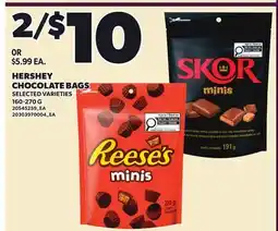 Independent City Market HERSHEY CHOCOLATE BAGS offer