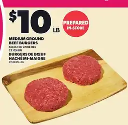 Independent City Market MEDIUM GROUND BEEF BURGERS offer