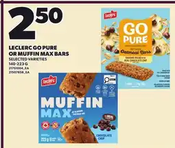 Independent City Market LECLERC GO PURE OR MUFFIN MAX BARS offer