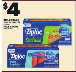 Independent City Market ZIPLOC BAGS, 10-100'S offer