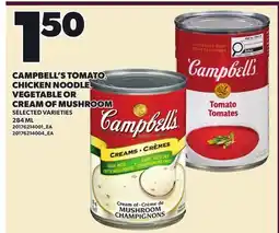 Independent City Market CAMPBELL'S TOMATO, CHICKEN NOODLE, VEGETABLE OR CREAM OF MUSHROOM offer