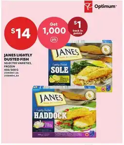 Independent City Market JANES LIGHTLY DUSTED FISH, 450/500 G offer