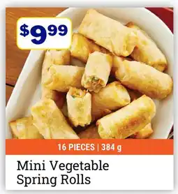 M & M Food Market Mini Vegetable Spring Rolls offer