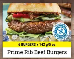 M & M Food Market Prime Rib Beef Burgers offer