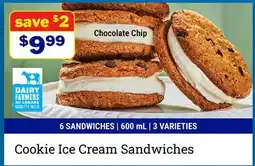 M & M Food Market Cookie Ice Cream Sandwiches offer