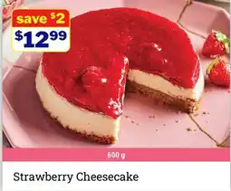 M & M Food Market Strawberry Cheesecake offer