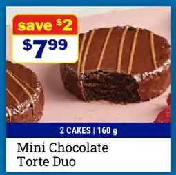 M & M Food Market Mini Chocolate Torte Duo offer
