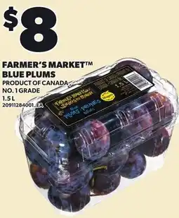 Loblaws Farmer's Market blue plums offer