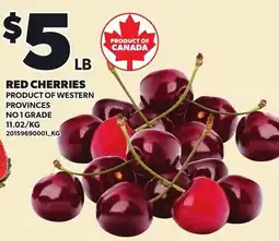 Loblaws Red cherries offer