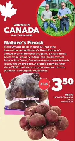 Loblaws Nature's Finest Beets offer