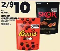 Loblaws Hershey chocolate bags offer