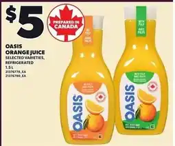 Loblaws Oasis orange juice offer