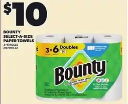 Loblaws Bounty select-a-size paper towels offer