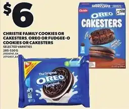Loblaws Christie family cookies or cakesters oreo or fudgee-o cookies or cakesters offer