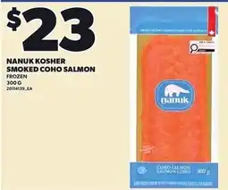 Loblaws Nanuk kosher smoked coho salmon offer