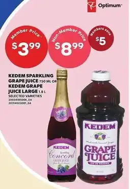Loblaws Kedem sparkling grape juice offer