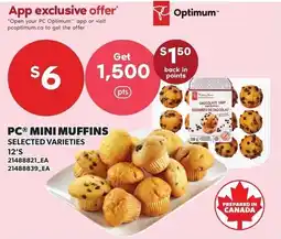 Loblaws PC mini muffins offer