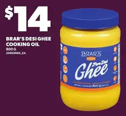 Loblaws Brar's desi ghee cooking oil offer