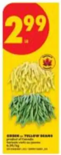 No Frills green or yellow beans offer