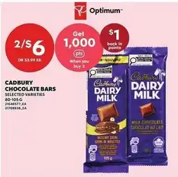 Loblaws Cadbury chocolate bars offer