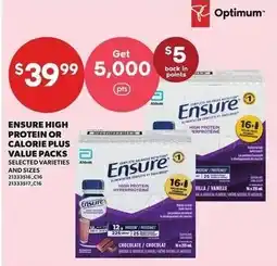 Loblaws Ensure high protein or calorie plus value packs offer