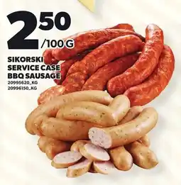 Loblaws Sikorski service case bbq sausage offer