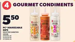 Loblaws PC squeezeable dips offer