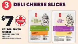 Loblaws PC deli sliced cheese offer