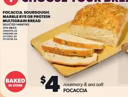 Loblaws rosemary & sea salt focaccia offer