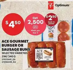 Loblaws Ace gourmet burger or sausage buns offer