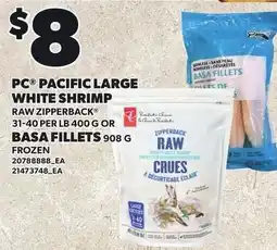 Loblaws PC pacific large white shrimp offer