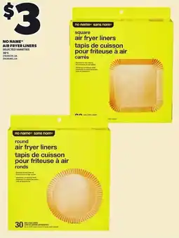 Loblaws No Name air fryer liners offer