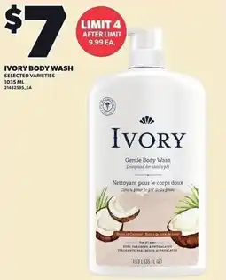 Loblaws Ivory body wash offer