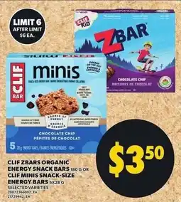 Loblaws Clif zbars organic energy snack bars offer