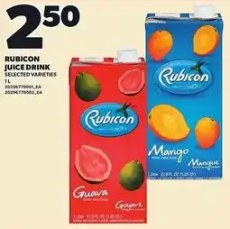 Loblaws Rubicon juice drink selected varieties offer