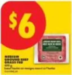 No Frills medium ground beef grass fed offer