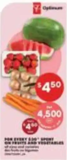 No Frills Optimum fruits and vegetables offer