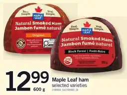 Loblaws Maple Leaf ham offer