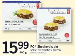 Loblaws PC shepherd's pie offer