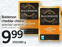 Loblaws Balderson cheddar cheese selected varieties offer