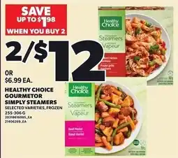 Loblaws Healthy Choice Gourmet Simply Steamers offer