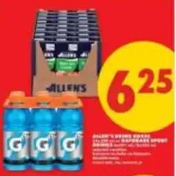 No Frills Allen's drink boxes offer