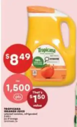 No Frills Tropicana orange juice offer